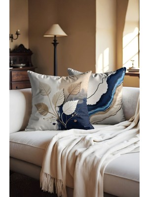 Iki Taraflı Gizli Fermuarlı Renkli Kırlent Kılıfı, Şık ve Kullanışlı Tasarım