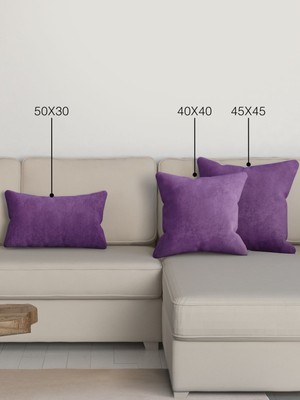 Menekşe Moru Kırlent Yastık Kılıfı, Şık ve Rahat Dekorasyon Ögesi