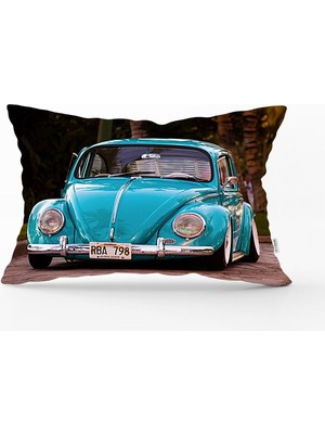 Dijital Baskılı Dikdörtgen Yastık Kırlent Kılıfı 45X65 Cm, Renkli ve Şık Tasarım