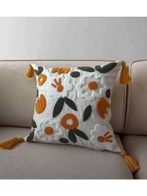 Keten Kumaş Kırlent Kılıfı Seti, Karsık Renk, Şık ve Rahat Tarz