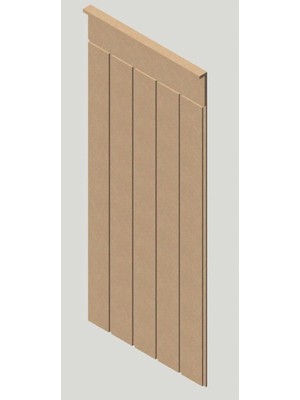 Kahverengi Duvar Paneli, 45X102 Cm, 6mm Ham Mdf, Şık ve Modern Tasarım