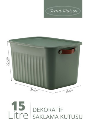 Çok Amaçlı Düzenleyici, Kapaklı Kutu, Dekoratif Saklama Kutusu, Banyo Mutfak Oyuncak Düzenleyici