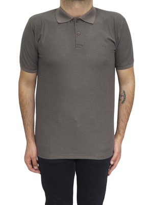 Santa Fistan Store Erkek Düz Spor Kesim Dar Kalıp Polo Yaka T-Shirt