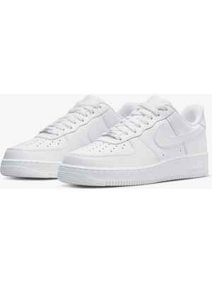 Nike Air Force 1'07 Unisex Spor Ayakkabı Hakiki Deri Malzeme Kaydırmaz Taban