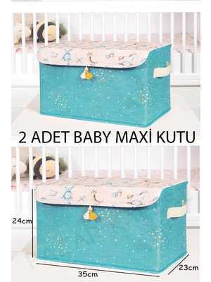 Iki Adet Çok Amaçlı Kapaqlı Kutu Düzenleyici, Pratik ve Şık Saklama Seti