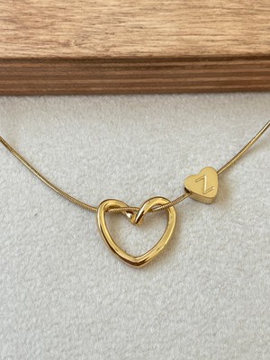 Aida Jewelss 316 L Cerrahi Çelik Z Harfli Çelik Kolye Paslanmaz Kararmaz