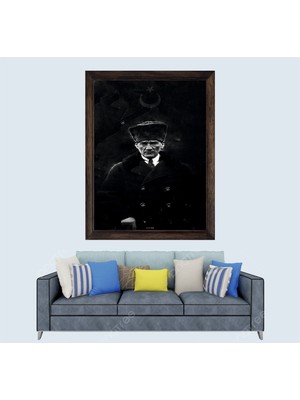 Atatürk Portresi Çerçeveli Duvar Tablosu 20X30 cm