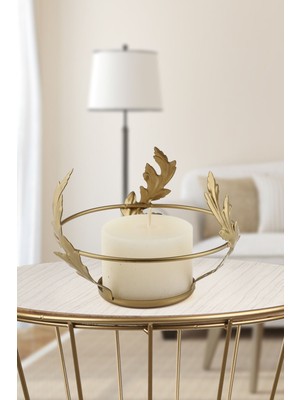 Eritme ve Eskitme Detaylı Dekoratif Mumluk, Şık ve Zarif Tasarım