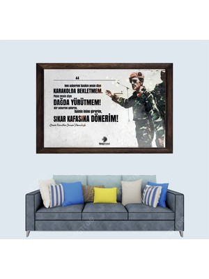 Osman Pamukoğlu Sözü Çerçeveli Duvar Tablosu 20X30 cm
