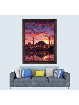 Istanbul Cami Çerçeveli Duvar Tablosu 20X30 cm