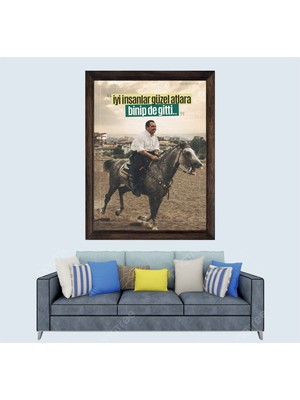 Muhsin Yazıcıoğlu Sözü Çerçeveli Duvar Tablosu 20X30 cm