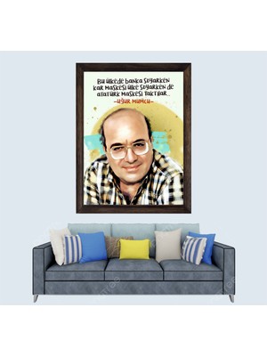 Gazeteci Uğur Mumcu Sözü Çerçeveli Duvar Tablosu 30X45 cm