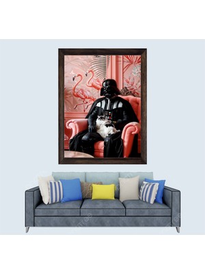 Star Wars Darth Vader Çerçeveli Duvar Tablosu 20X30 cm