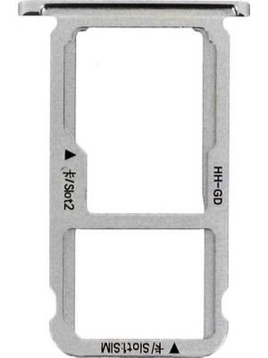 İndirim Plus Honor Uyumlu 6x Uyumlu Sim Kart Yuvası Sim Kart Çekmecesi Gümüş Renk Ilanı