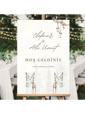 Soft Elegance Düğün Salonu Karşılama Panosu