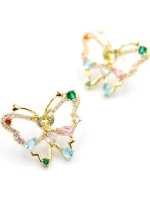 Kelebek Küpe - Altın