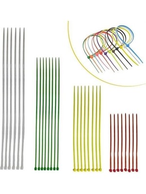 30 Parça Plastik Kablo Kelepçe Seti Kablo Düzenleyici Bağlama Bantları
