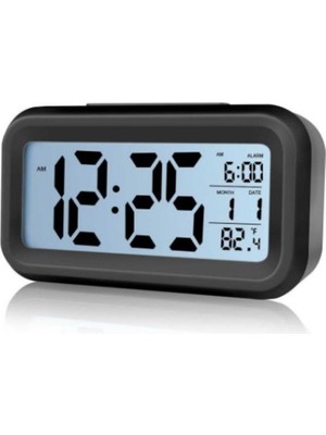 Yeşil Dijital Masaüstü Saat, Takvim ve Termometre Fonksiyonlarıyla Şık Tasarım