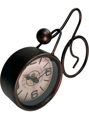 Şık Metal Bisiklet Figürlü Masa Saati NO:139, Dekoratif ve Kullanışlı Tasarım