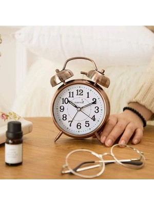 Büyük Boy Dekoratif Masa Üstü Işıklı Çalar Saat, Şık ve Modern Tasarım