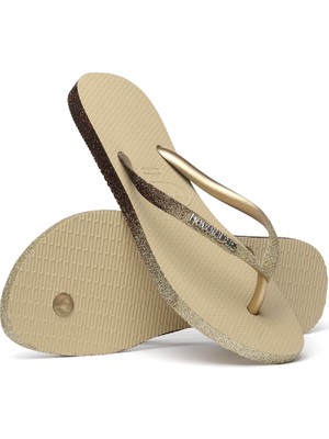 Havaianas Slim Sparkle Sand Grey Kadın Plaj Terliği