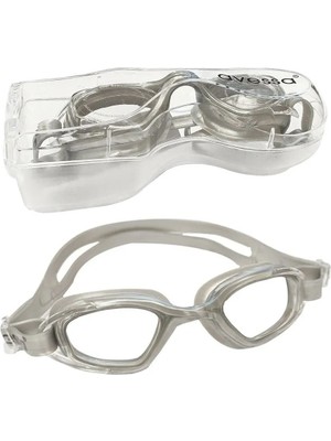 Knittingtr Ayarlanabilir Gri Yüzücü Gözlüğü, Deniz ve Havuz Kullanımı, Konforlu ve Şık Tasarım