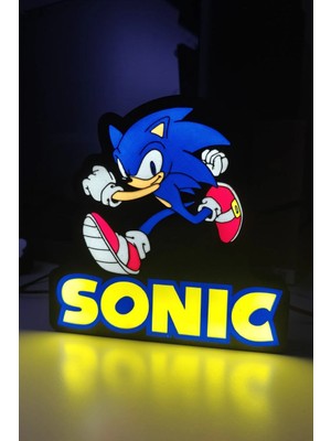 Sonic Tasarımlı Gece Lambası