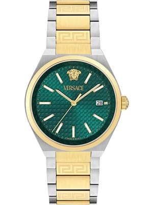 VRSCVE0F00425 Altın Rengi Metalik Gri Çelik Unisex Kol Saati