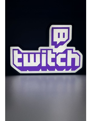 Twitch Logolu Gece Lambası