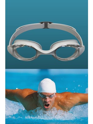 Knittingtr Ayarlanabilir Yüzme Gözlüğü, Silikon Tabanlı, Rahat ve Dayanıklı Yüzücü Gözlüğü