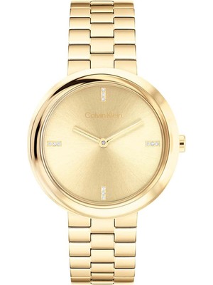 CK25100094 Altın Rengi Çelik Kadın Kol Saati