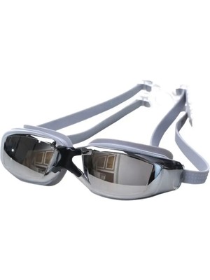 Gri Yüzücü Gözlüğü, Uv Korumalı, Rahat ve Şık Tasarım