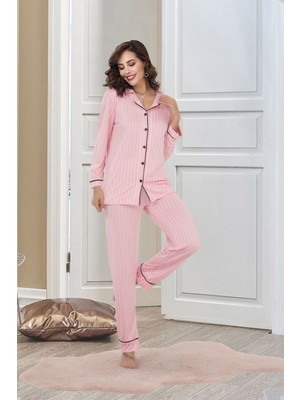 Rahat ve Şık Kadın Pijama - Pembe