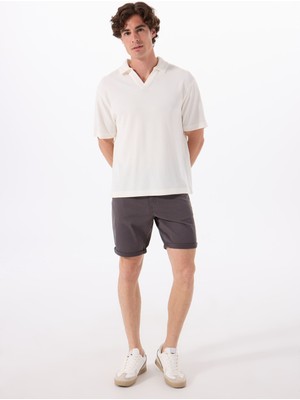 Antrasit Erkek Slim Fit Chino Şort W211205003