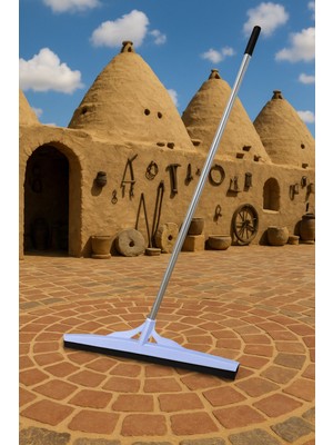 Teknotrust 55 cm Metal Saplı Yer Çekçesi ve Temizlik Seti, Kolay Kullanım ve Hijyen Sağlar