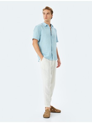 Koton Pamuklu Düğmeli Kısa Kollu Gömlek