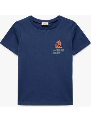 Koton Bisiklet Yaka Kısa Kollu Pamuklu Baskılı Tişört