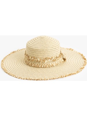 Koton Püsküllü Hasır Şapka