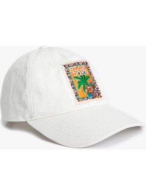 Koton Aplike Detaylı Kep Şapka