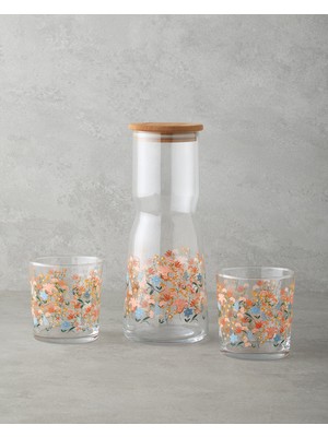 Celestial Cam 3 Parça Su Takımı 1000 ml + 380 ml Renkli