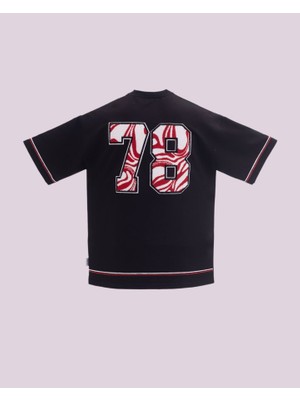 İnfighter Erkek Kısa Kol 78 Oversize Siyah Tişört