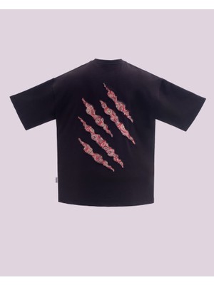 İnfighter Erkek Kısa Kol Wolf Claw Siyah Tişört