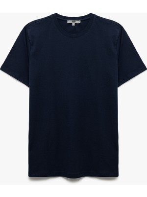 Koton Pamuklu Kısa Kollu Slim Fit Bisiklet Yaka Erkek Basic Tişört