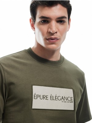 Koton Kısa Kollu Regular Fit Pamuklu Baskı Detaylı Bisiklet Yaka Tişört