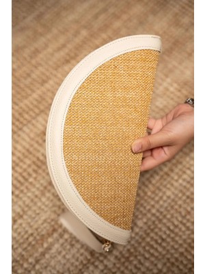 Areyo Hasır Oval Clutch