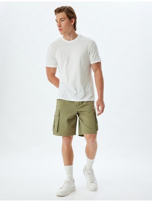 Koton Bermuda Şort Cep Detaylı Pamuklu