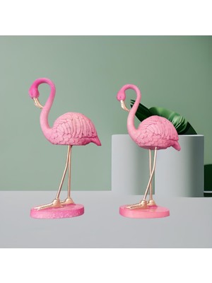 SUME Dekoratif Ikili Flamingo Biblo Ev Dekorasyon Biblo