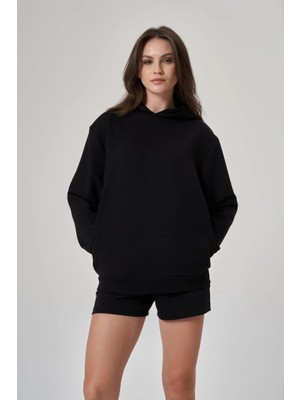 Exuma Kadın Siyah Sweatshirt 1529112-SİYAH