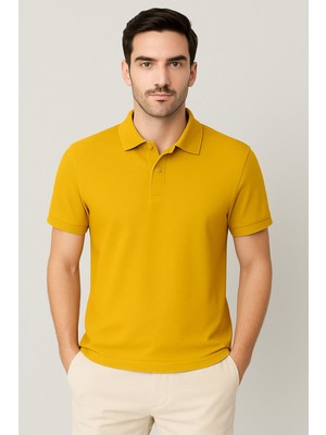 Parshey Regular Fit %100 Pamuk Polo Yaka Yarım Kollu Basic T-Shirt
