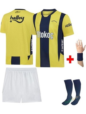ᖴeᑎeᖇᗷᗩᕼçe Yeni Sezon 2024-25 Iç Saha Çocuk Forması Şort Çorap Bileklik Hediyeli